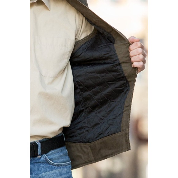 Kuhl Burr Lined Vest Canvas Berber Fleece Trim Vintage Patina Dye Men's Size XL - Picture 4 of 12